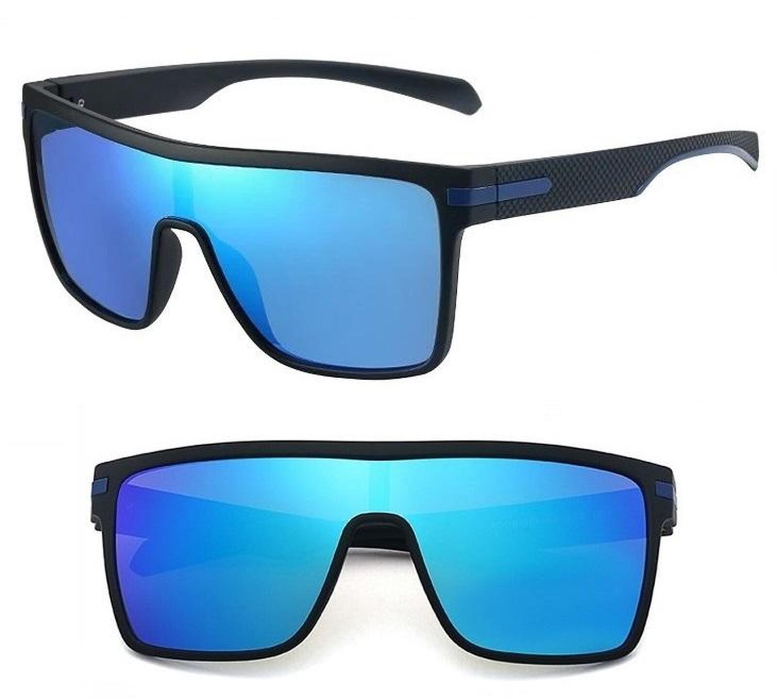 Slunečn&iacute; designov&eacute; br&yacute;le Gavin BB1 - čern&aacute;/modr&aacute; zrcadlovky